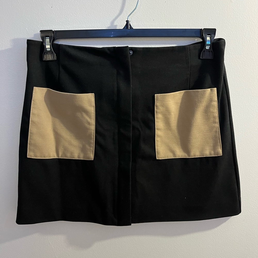 Black nd brown mini skirt
